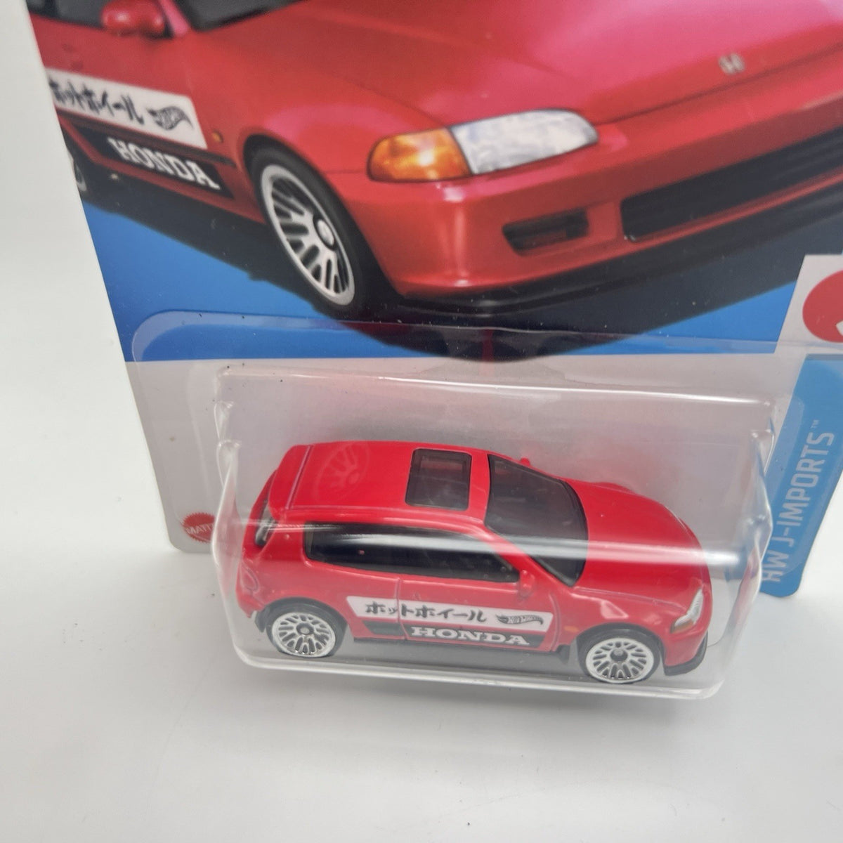 HOT WHEELS 2024 '92 HONDA CIVIC EG RED 95/250 HTC43 HW J-IMPORTS ASADA DESIGN