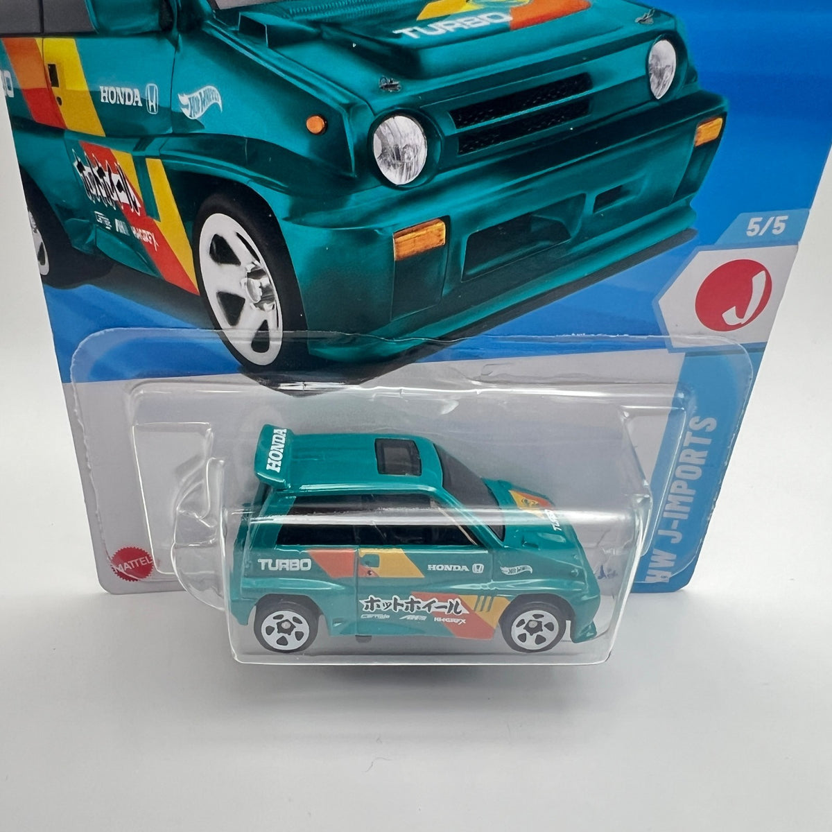 Hot Wheels '85 Honda City Turbo II Teal 141/250 Treasure Hunt HW J-Imports 5/5
