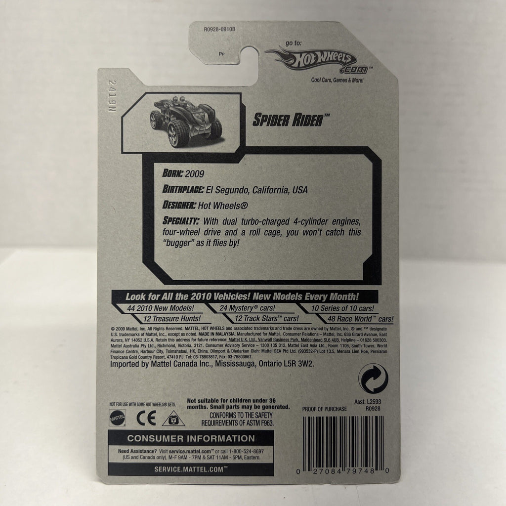 2010 1:64 Hot Wheels New Models 12/44 Spider Rider Brown 012/240