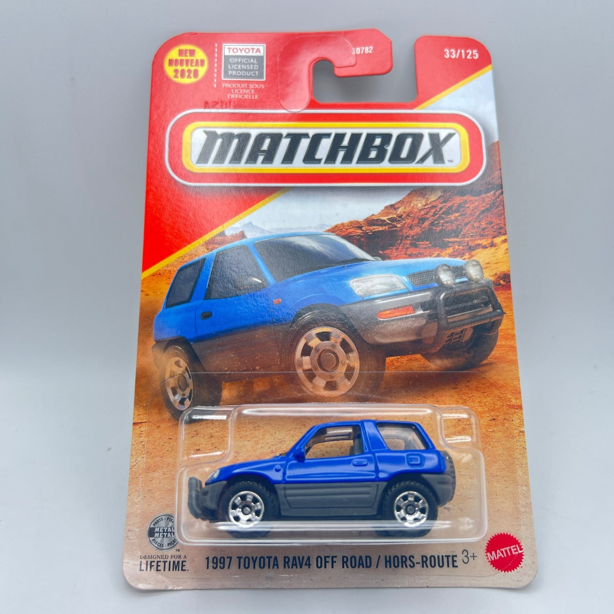 Matchbox 1997 Toyota RAV4 Off Road 33/125 Blue New 2026 Mainline
