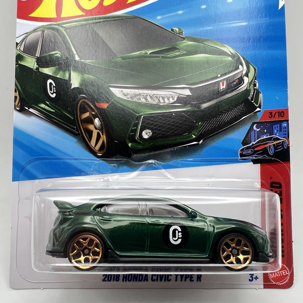 New Hot Wheels Case F 2026 Nightspeed 3/10 2018 Honda Civic Type R Green