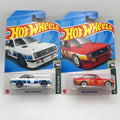 LOT OF 2 - 2023 HOT WHEELS FORD ESCORT RS2000 RETRO RACERS BOTH COLOR VARIANTS
