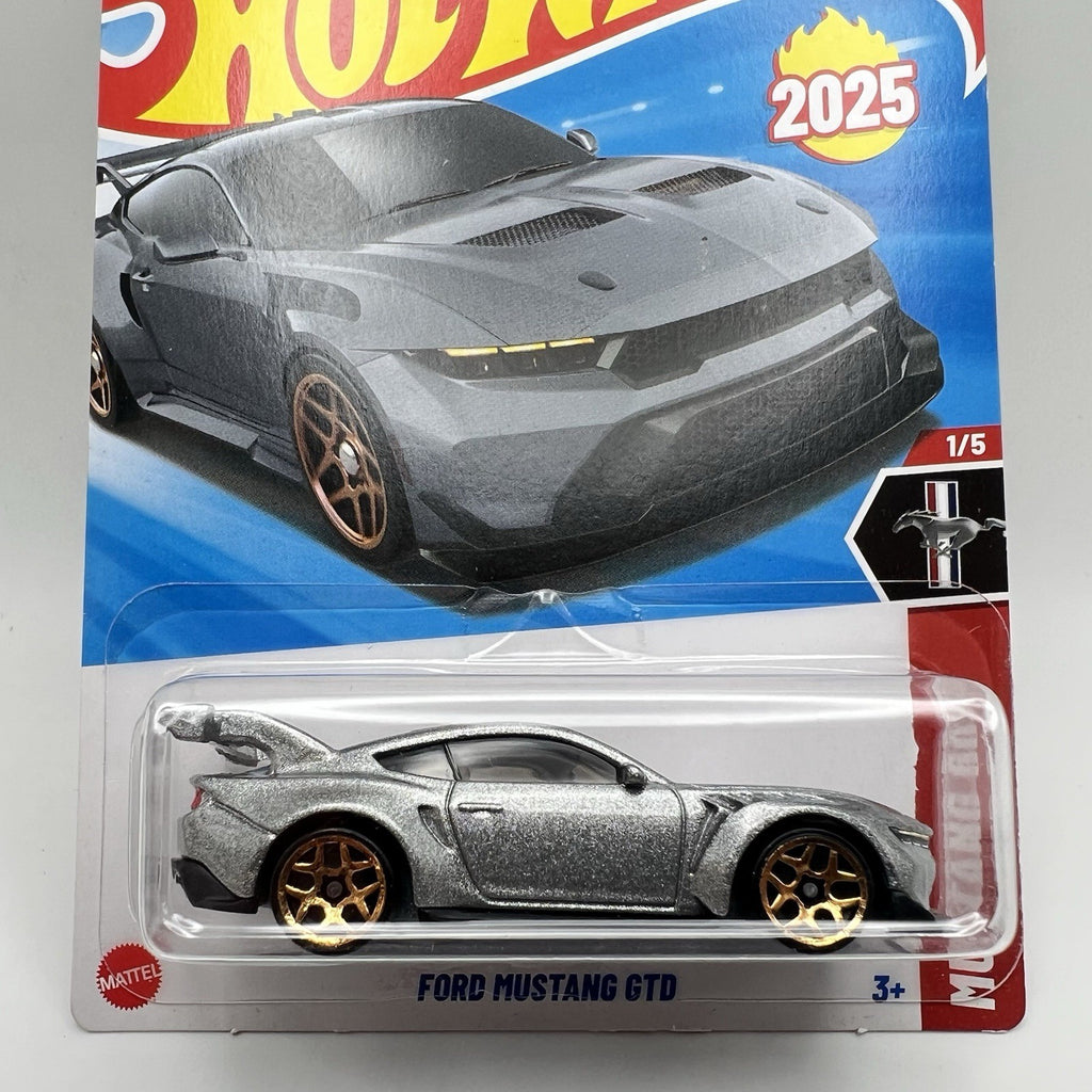 Hot Wheels Ford Mustang GTD Silver #34 Mainline 2025 Case B/C (InStock) New 60th