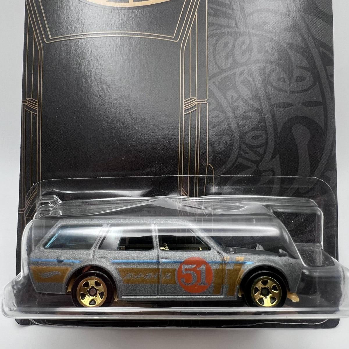 ‘71 DATSUN 510 WAGON ☆ 2019 Hot Wheels SATIN AND CHROME 51st ANNIVERSARY