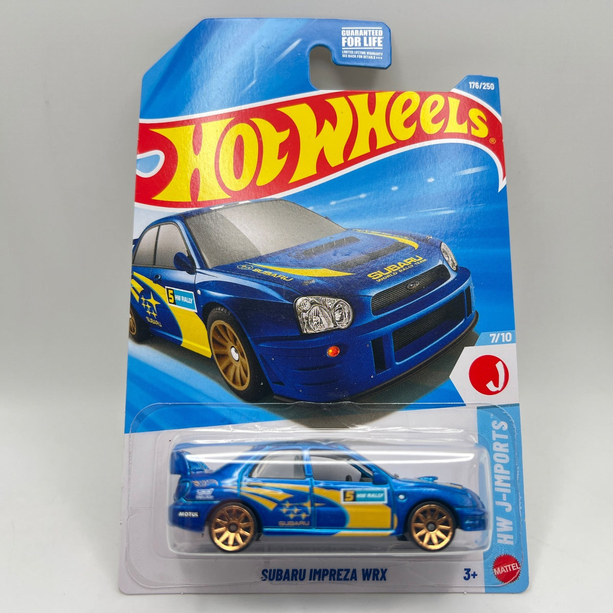 Hot Wheels Subaru Impreza WRX Blue Rally HW J-Imports 7/10 176/250 2026