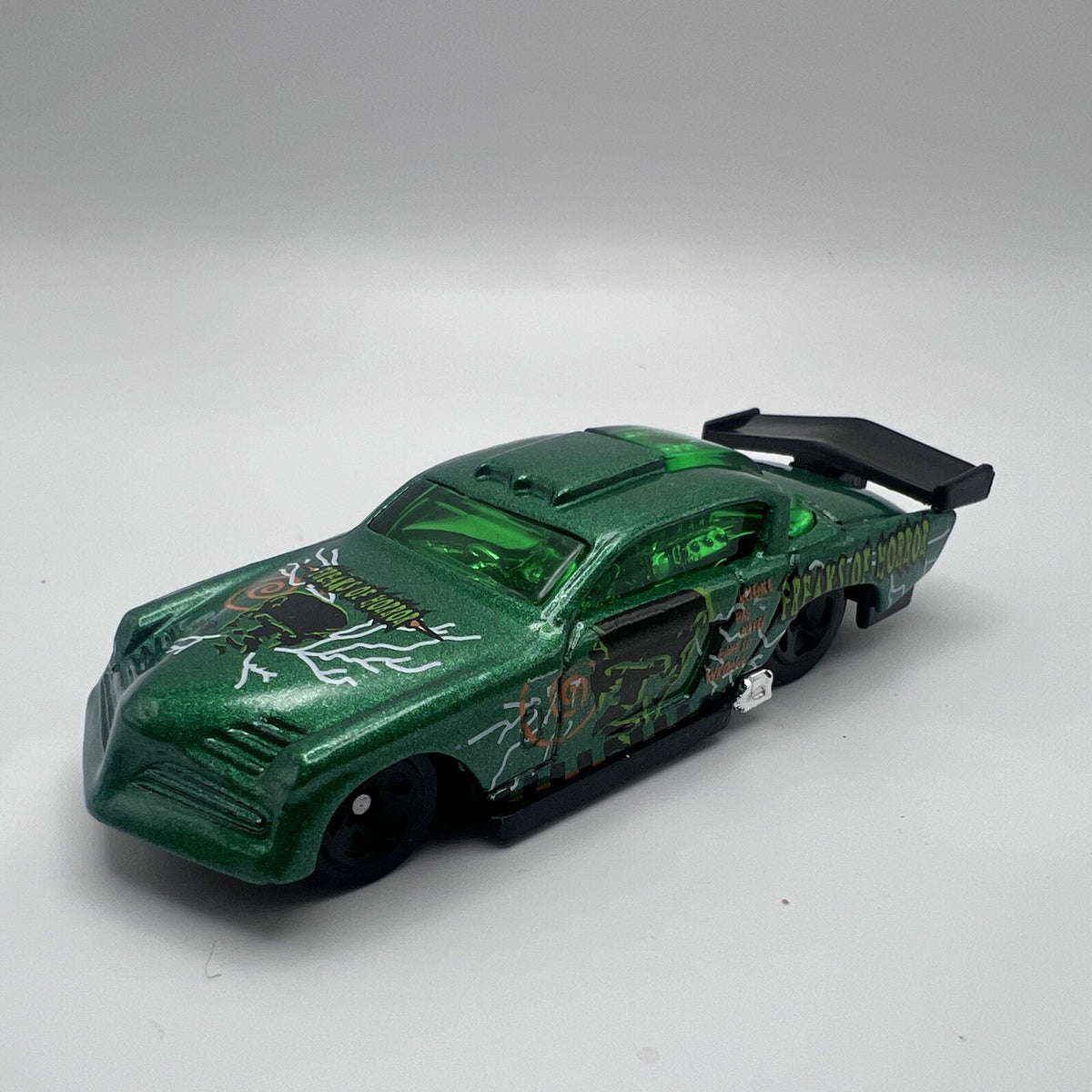 Hot Wheels 1998 Freaks of Horror At-A-Tude - Metalflake Green with Graphics
