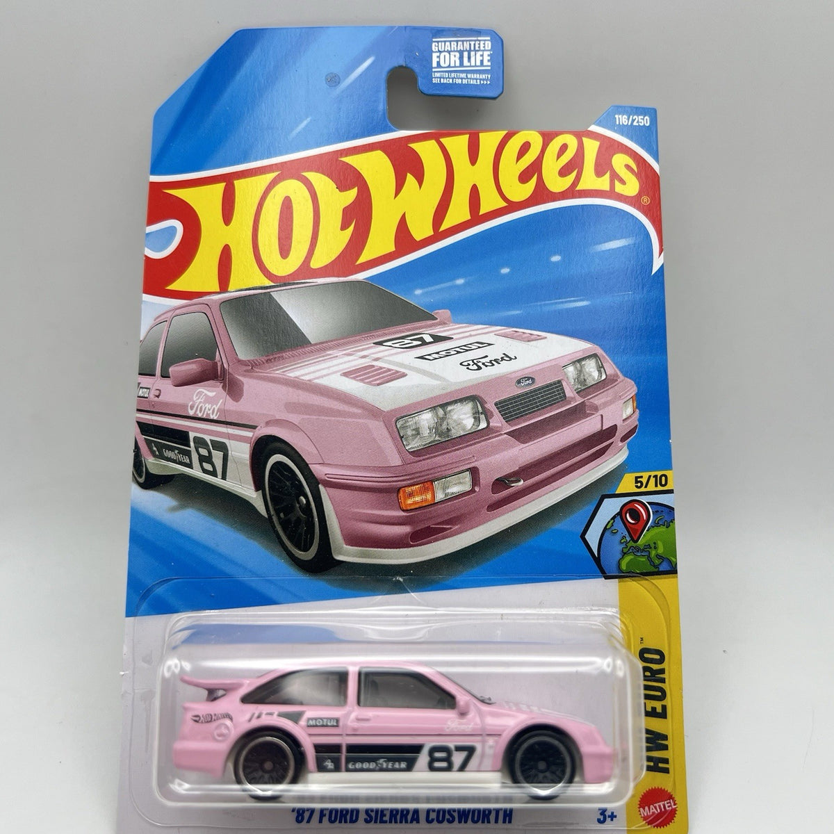 Hot Wheels 2026 Mainline HW Euro '87 Ford Sierra Cosworth Pink #116