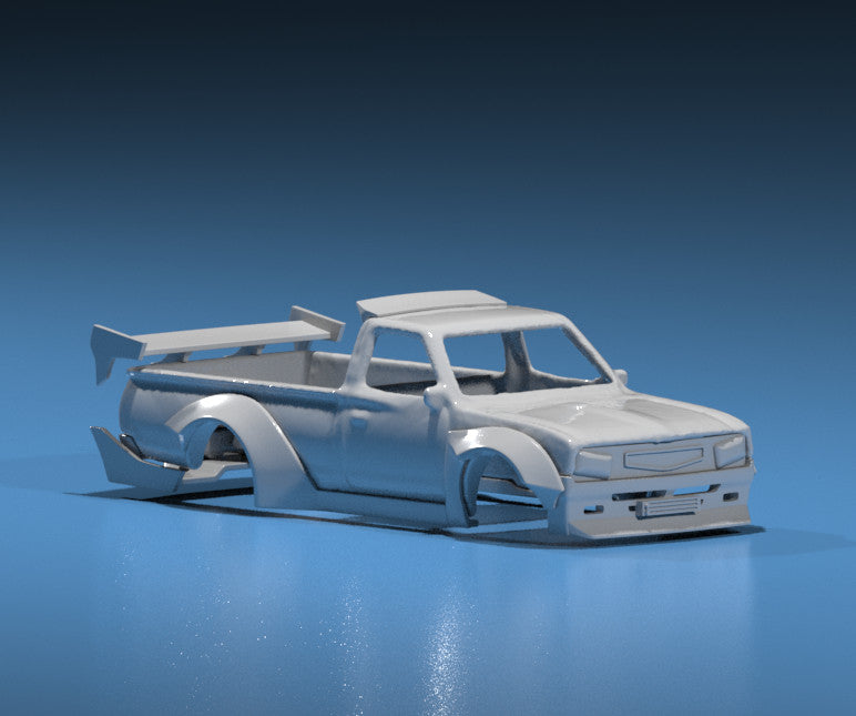 RB Style Wide Body Kit for Hot Wheels Datsun 620 Truck - Resin - 3d Printed
