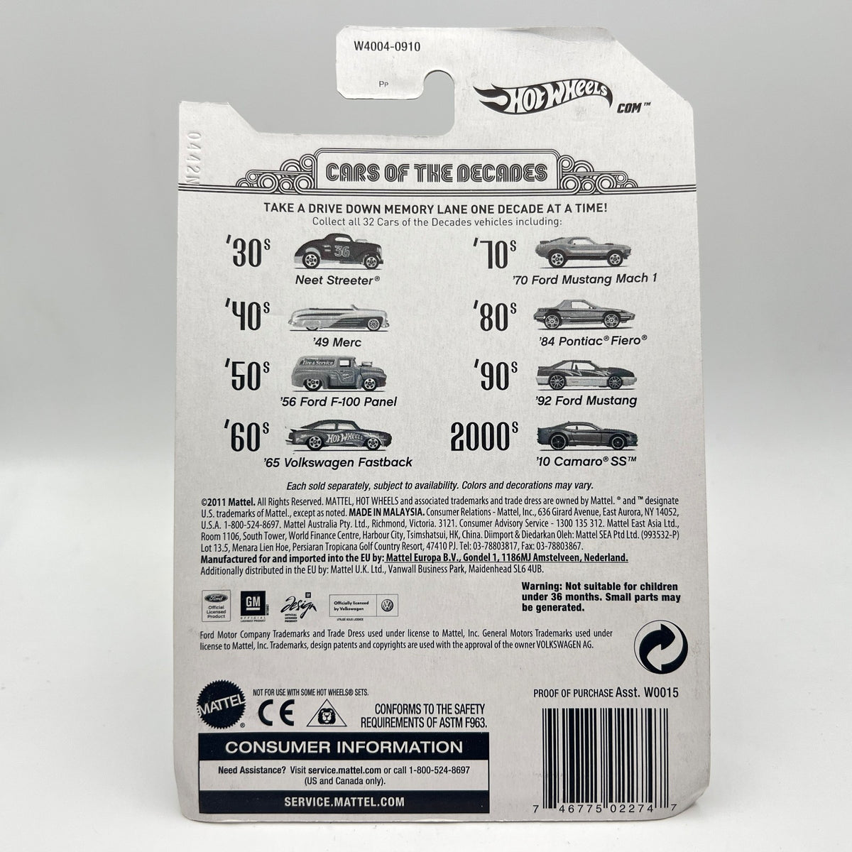 Hot Wheels '10 Camaro SS Gray Cars of the Decades 00s 30/32