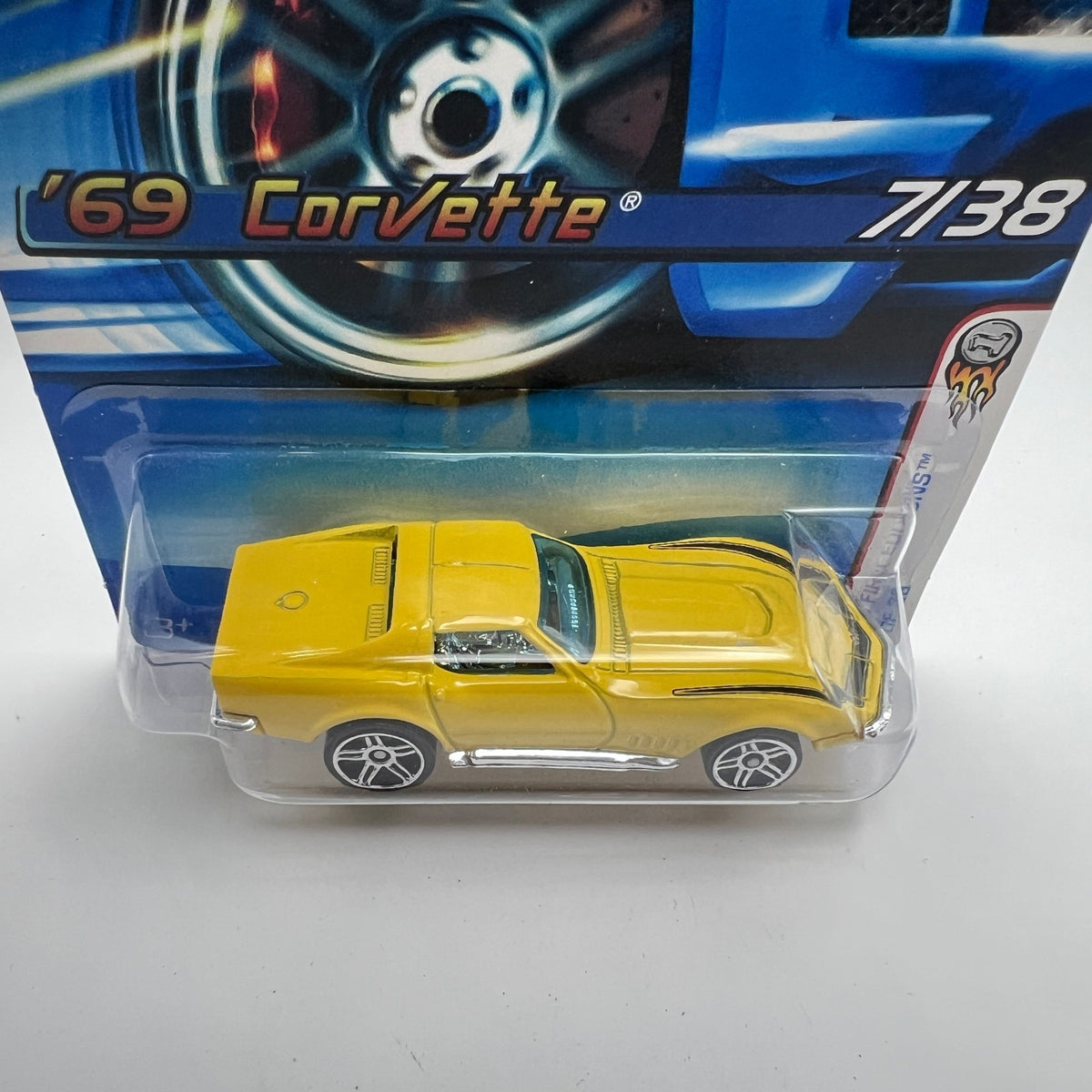 Hot Wheels '69 Corvette Yellow 2006 First Editions 7/38 #007