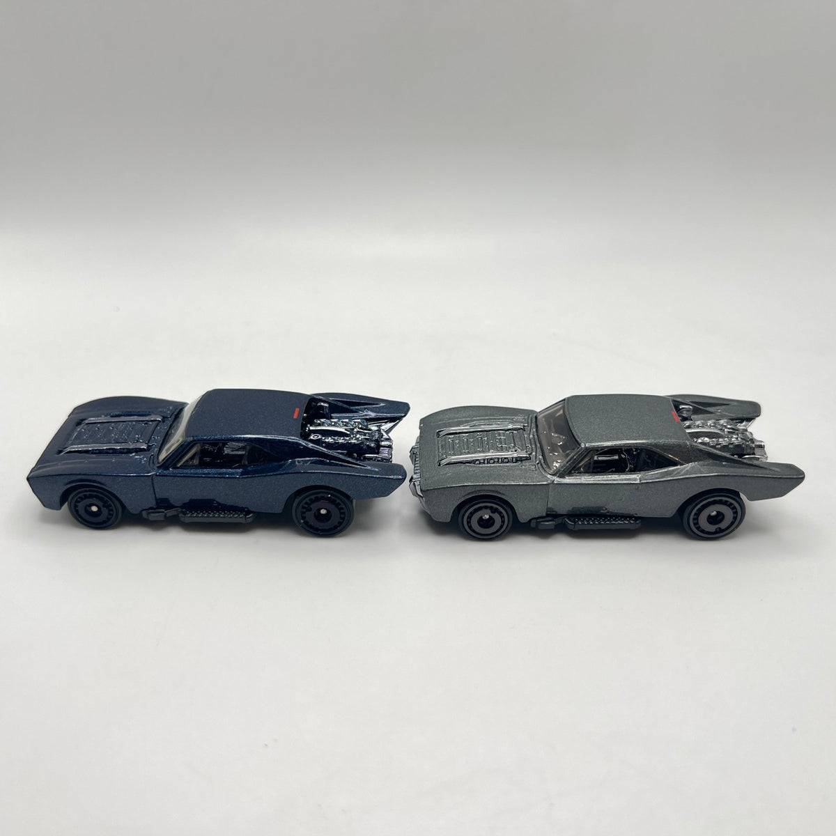Hot Wheels Lot of 2 The Batman Batmobile Blue Gray LOOSE 1/64