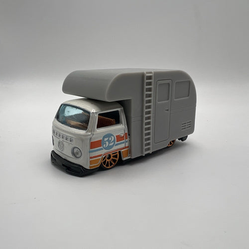 1/64 Camper For Hot Wheels Volkswagen T2 Pickup - 3d Printed Not Painted