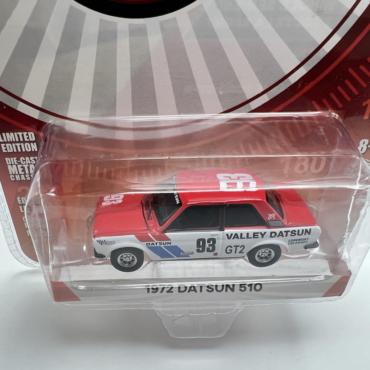 Greenlight 1972 Datsun 510 - #93 Valley Datsun (Red)  - Tokyo Torque Series 5
