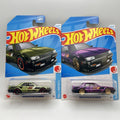 Lot of 2 - purple & green 2024 Hot Wheels Nissan Skyline RS KDR30 J-Imports jdm