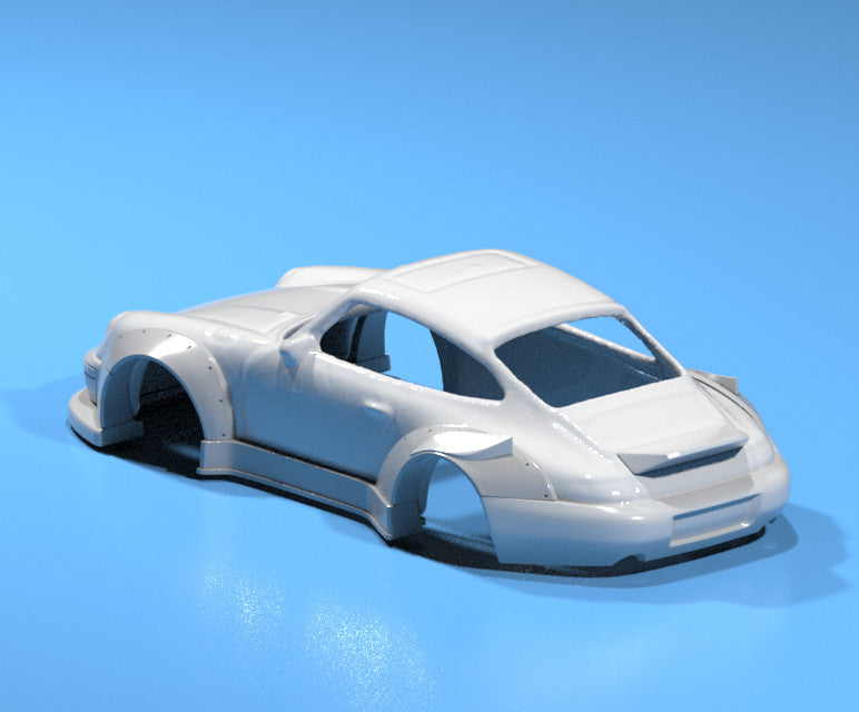 RWB Wide Body Kit for Hot Wheels 96 Porsche Carrera - Resin - 3d Printed
