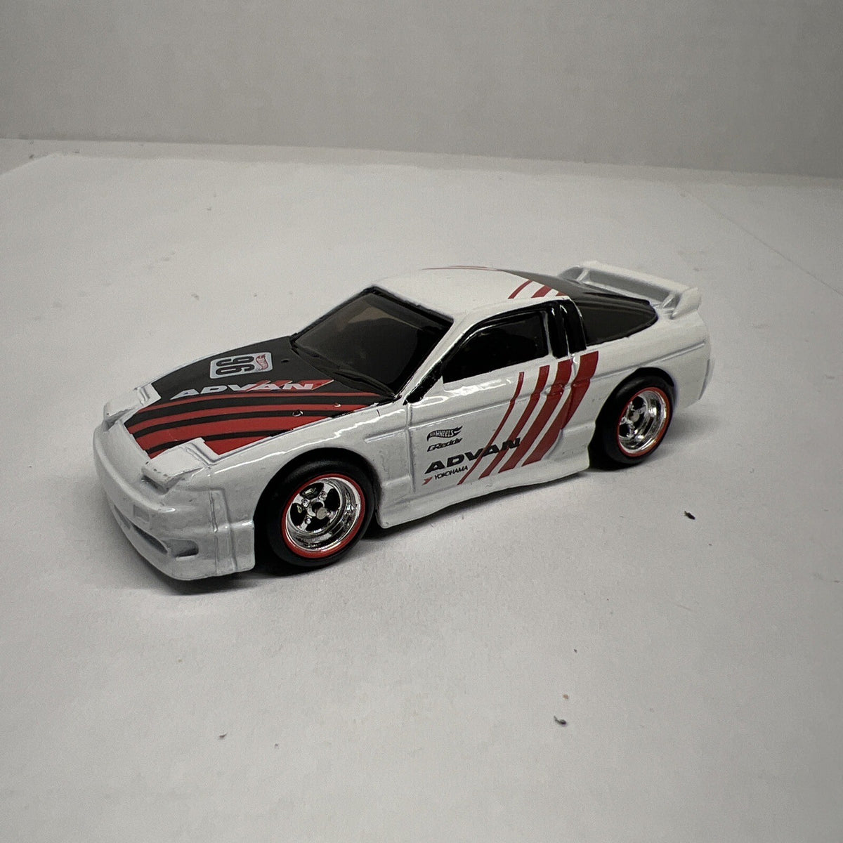 Hot Wheels Nightburnerz 7/10 1996 Nissan 180SX Type X Advan White W/Real Riders
