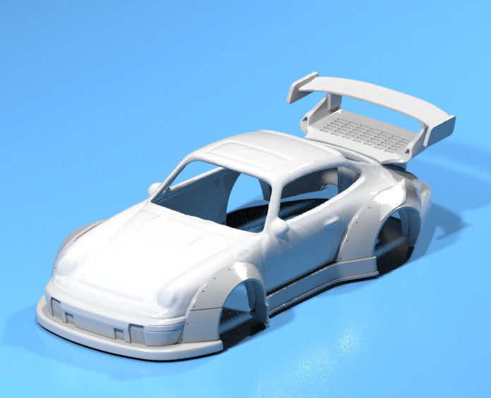 RWB Wide Body Kit for Hot Wheels 96 Porsche Carrera - Resin - 3d Printed