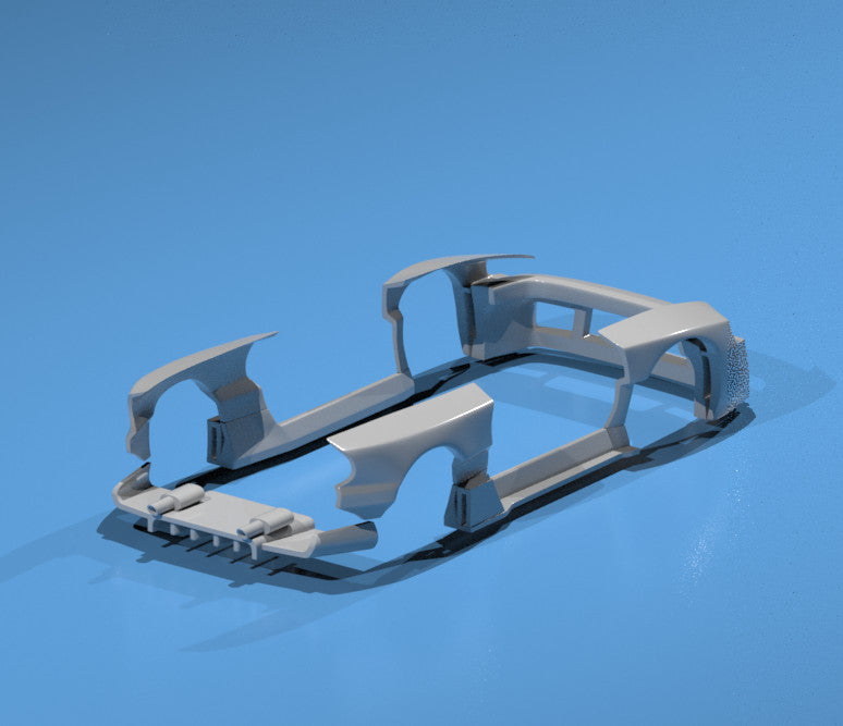 FatBoi Style Wide Body Kit for Hot Wheels Subaru 22B - Resin - 3d Printed