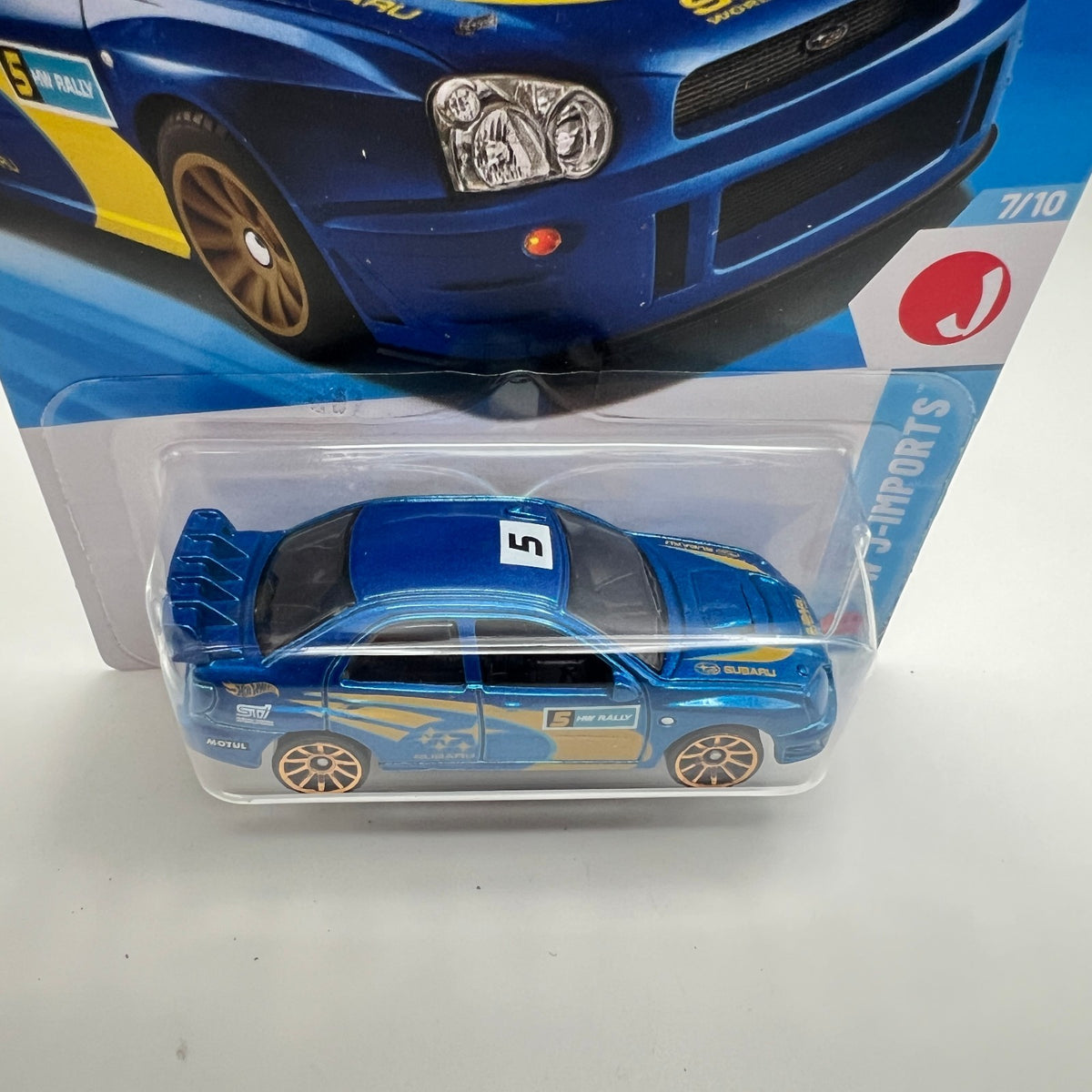 Hot Wheels Subaru Impreza WRX Blue Rally HW J-Imports 7/10 176/250 2026