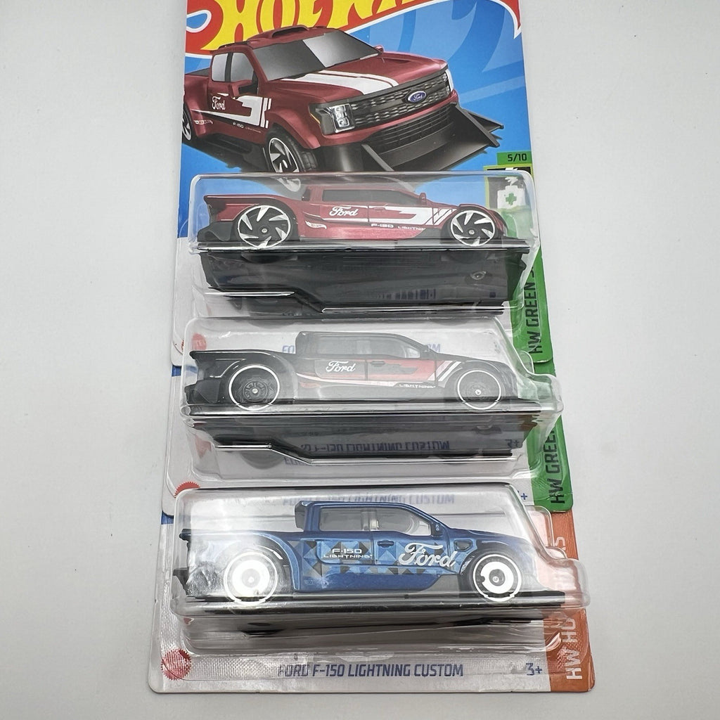 Hot Wheels Ford F-150 Lightning Custom Set Of 3
