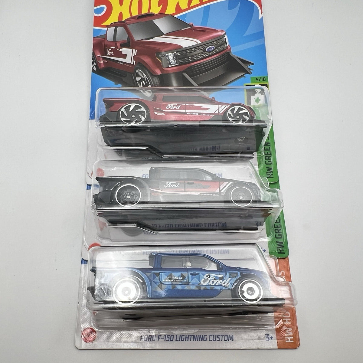Hot Wheels Ford F-150 Lightning Custom Set Of 3
