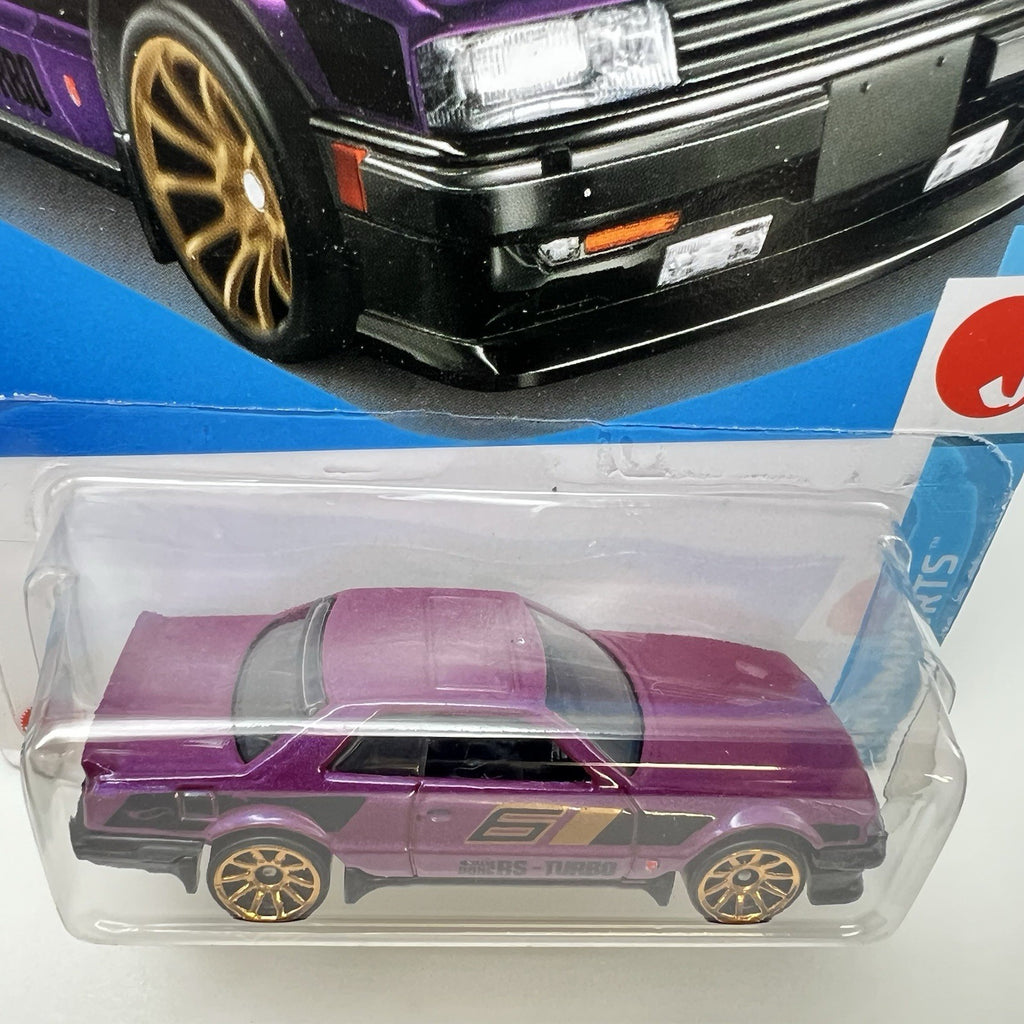 Lot of 2 - purple & green 2024 Hot Wheels Nissan Skyline RS KDR30 J-Imports jdm