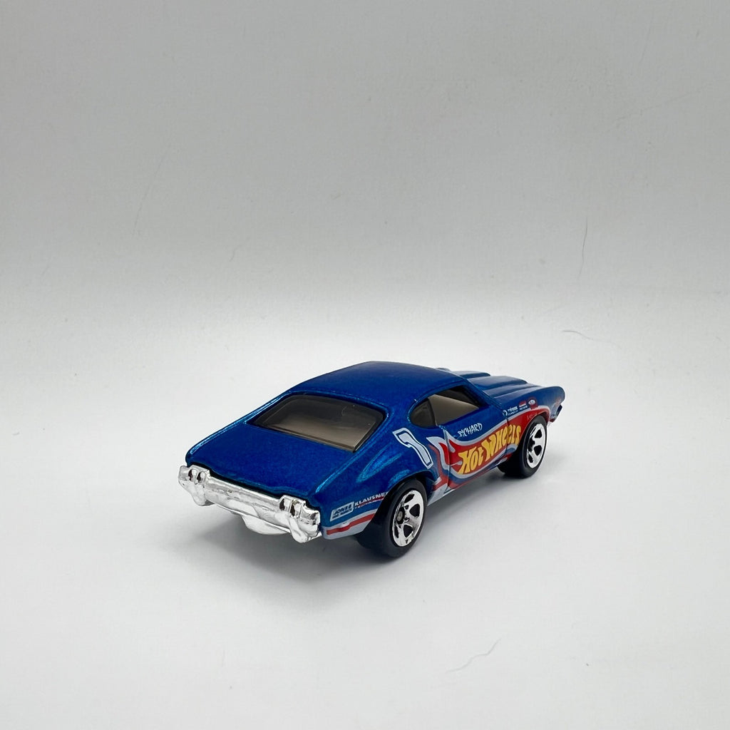 Hot Wheels Olds 442 Blue Hot Wheels Racing Flames LOOSE 1/64