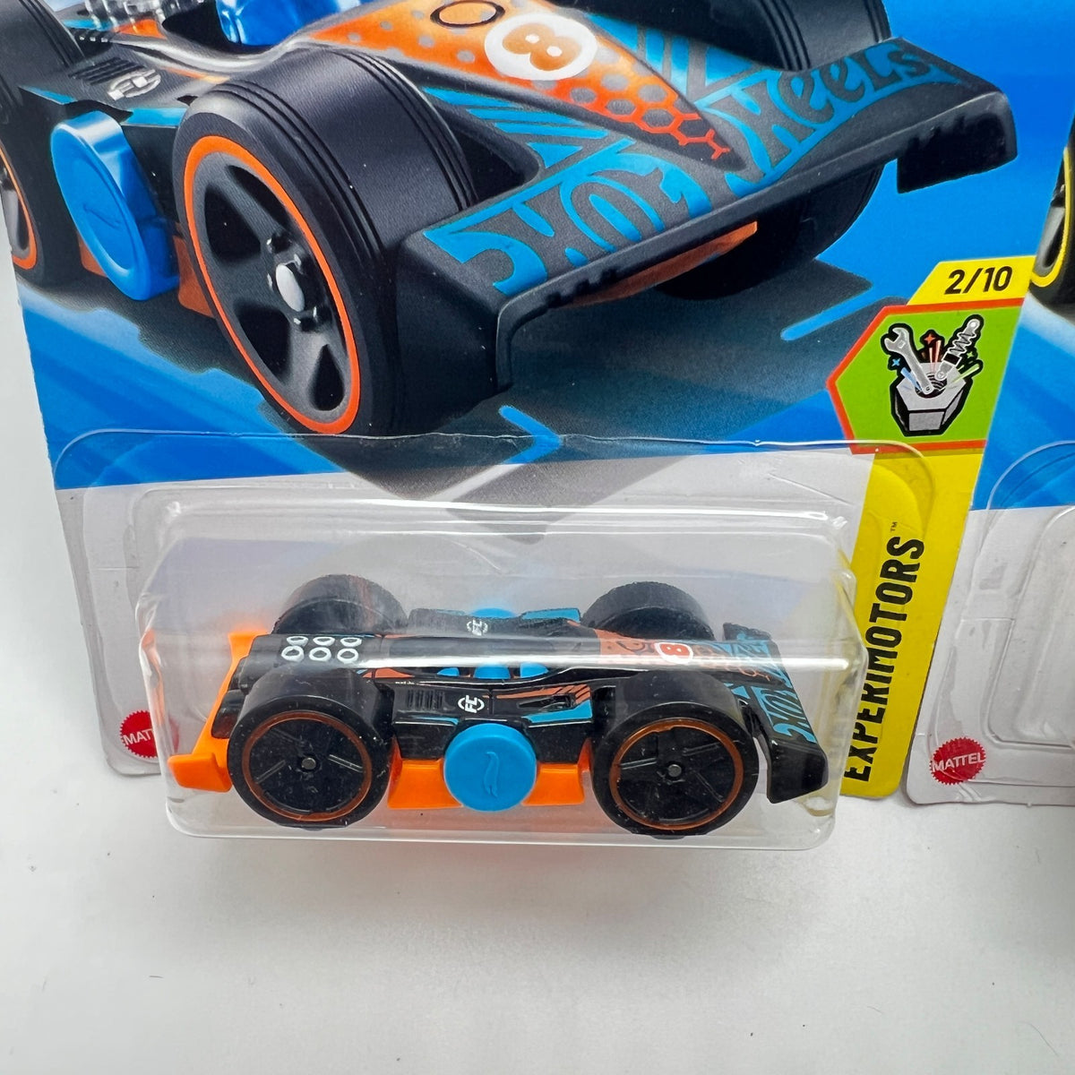 Hot Wheels Flippin Fast Lot of 2 Black & Yellow Experimotors 2/10 117/250 Fidget