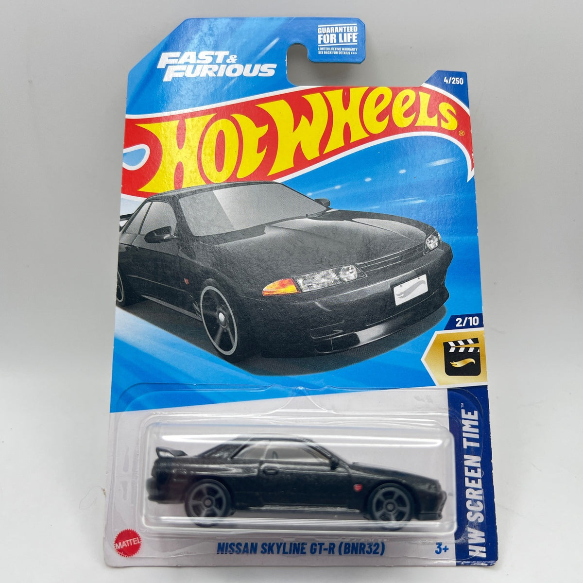 Hot Wheels Nissan Skyline GT-R BNR32 Black Fast & Furious HW Screen Time 4/250