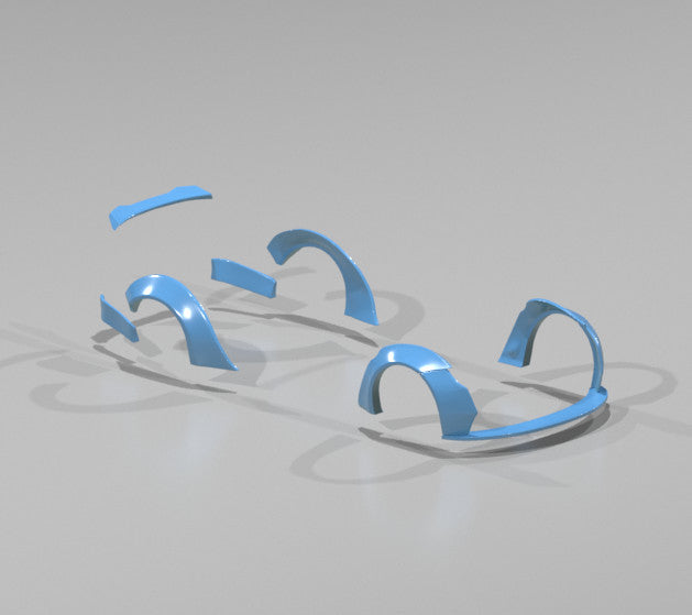 Liberty Walk Style Wide Body Kit for Hot Wheels '10 BMW M3 - Resin - 3d Printed