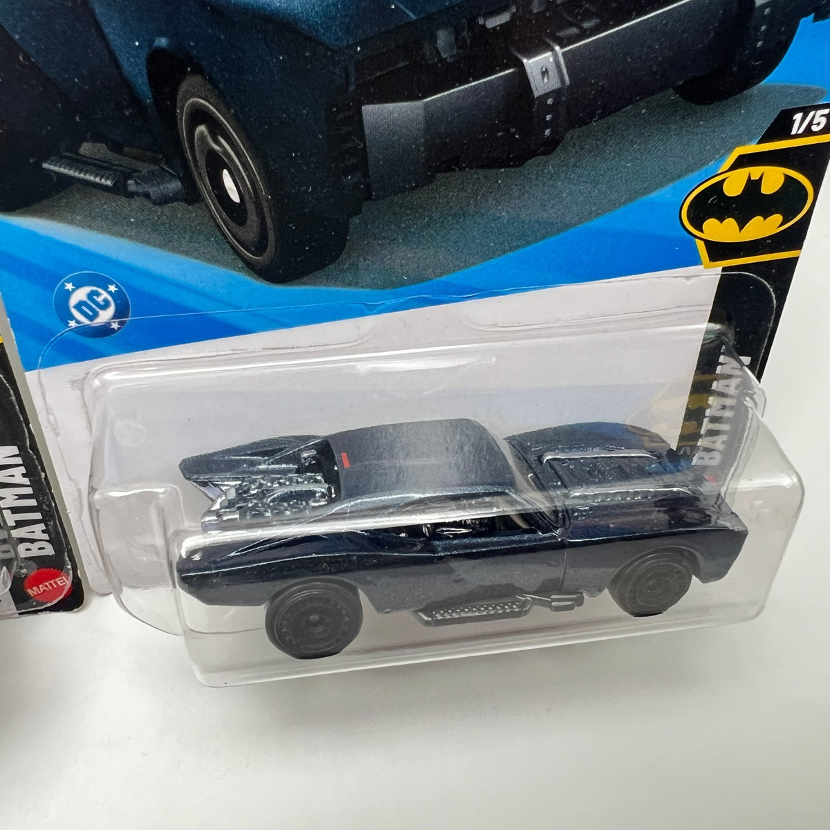 Hot Wheels The Batman Batmobile Lot of 2 Grey & Dark Blue Batman 1/5 4/250
