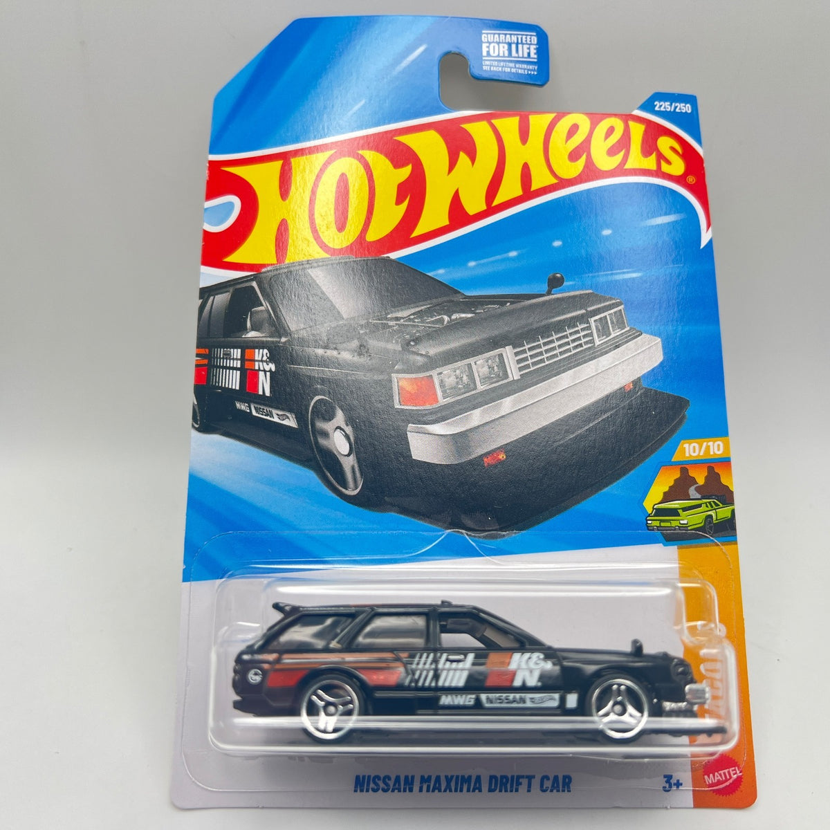 Hot Wheels Nissan Maxima Drift Car Black K&N Wagons 10/10 225/250 2026