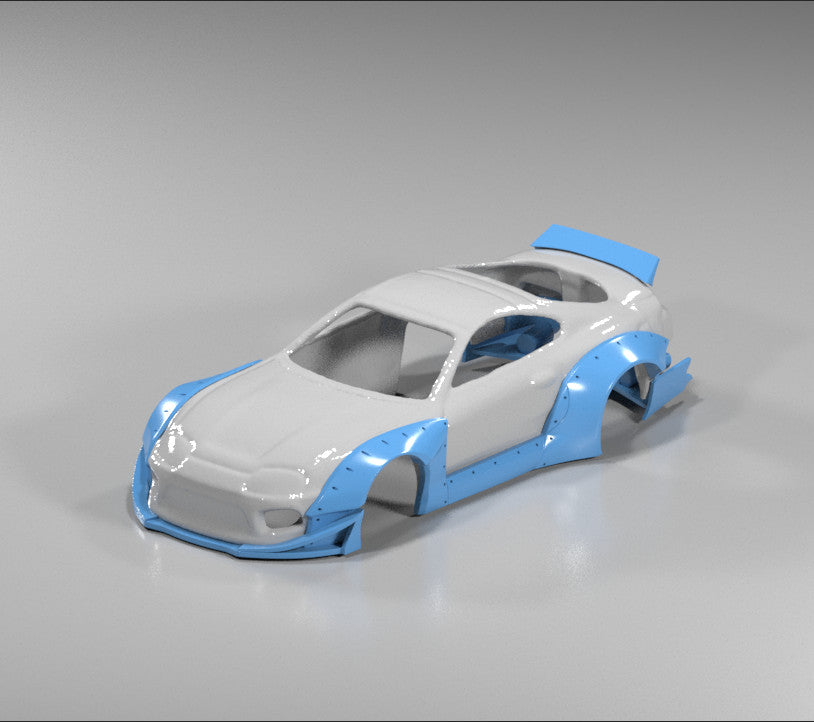 Rocket Bunny V1 Wide Body Kit for Hot Wheels Toyota Supra - Resin - 3d Printed