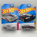 Hot Wheels 1984 MUSTANG SVO Lot of 2 Fox Body - 2023 The 80s - Black & Silver