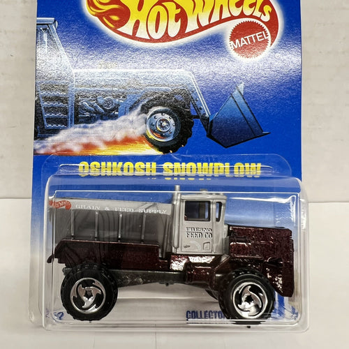 # 201 HOTWHEELS (OSHKOSH SNOWPLOW) 1/64 DIECAST MATTEL 1991