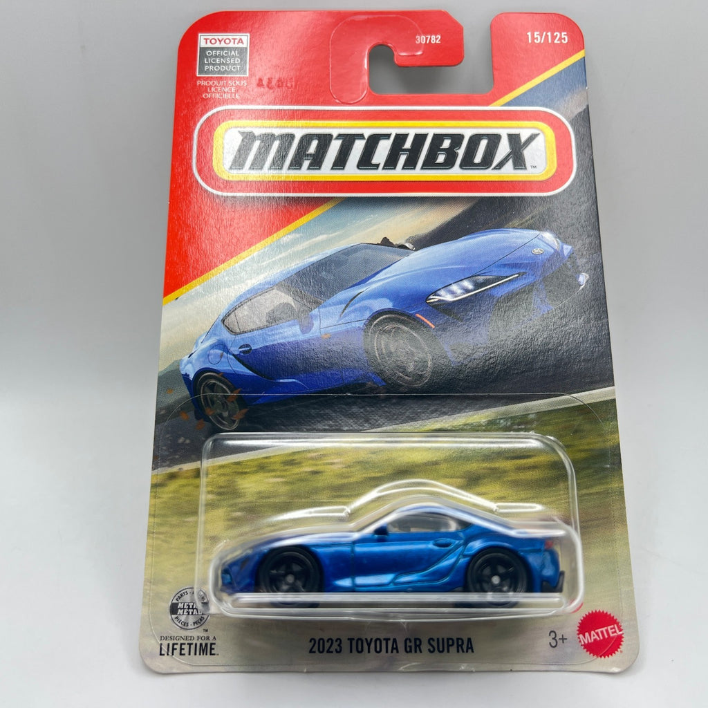 Matchbox 2023 Toyota GR Supra 15/125 Metallic Blue 1:64 Diecast