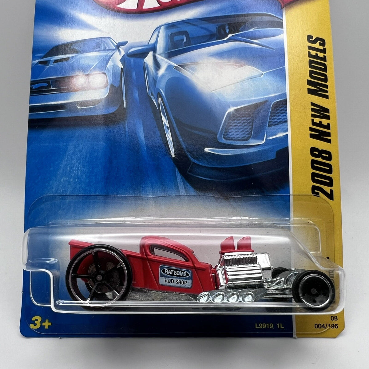 Hot Wheels 2008 Ratbomb Red New Models 4 1:64 Scale Diecast Rat Rod Car