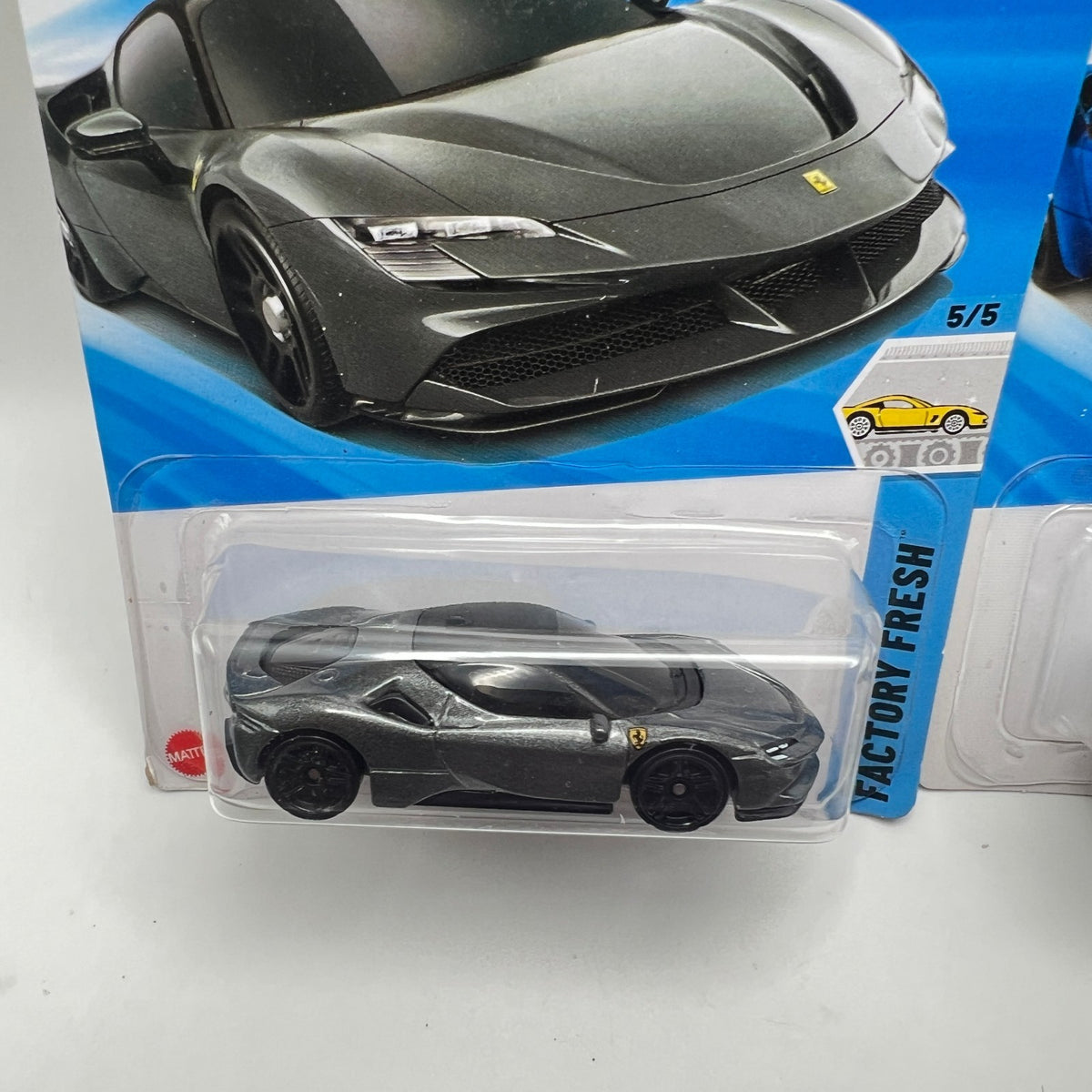 Hot Wheels Ferrari SF90 Stradale Lot of 2 Grey 191/250 + Blue 41/250 1:64