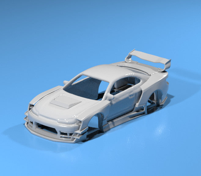FatBoi Wide Body Kit for Hot Wheels Silvia S15 - Resin - 3dPrinted