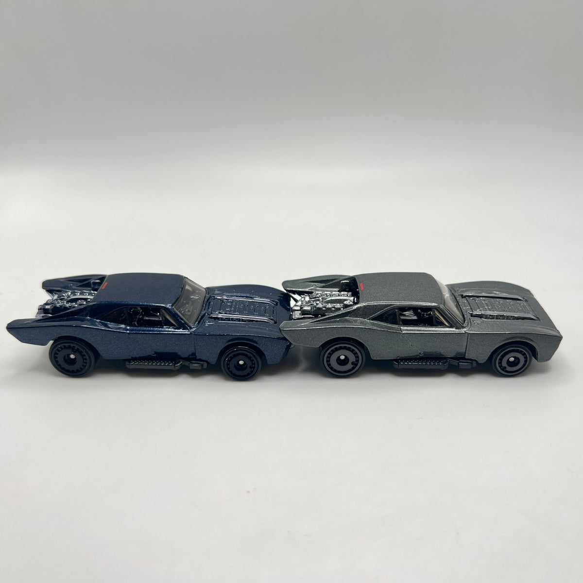 Hot Wheels Lot of 2 The Batman Batmobile Blue Gray LOOSE 1/64