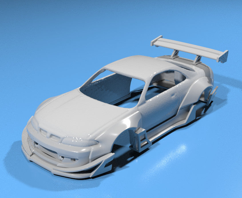 RB Style Wide Body Kit for Hot Wheels Nissan Skyline R33 - Resin - 3d Printed
