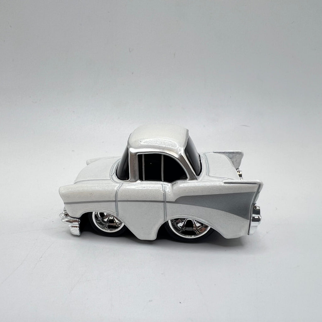 Car Tuned MGA '57 Chevy Bel Air Pearl White Chibi LOOSE