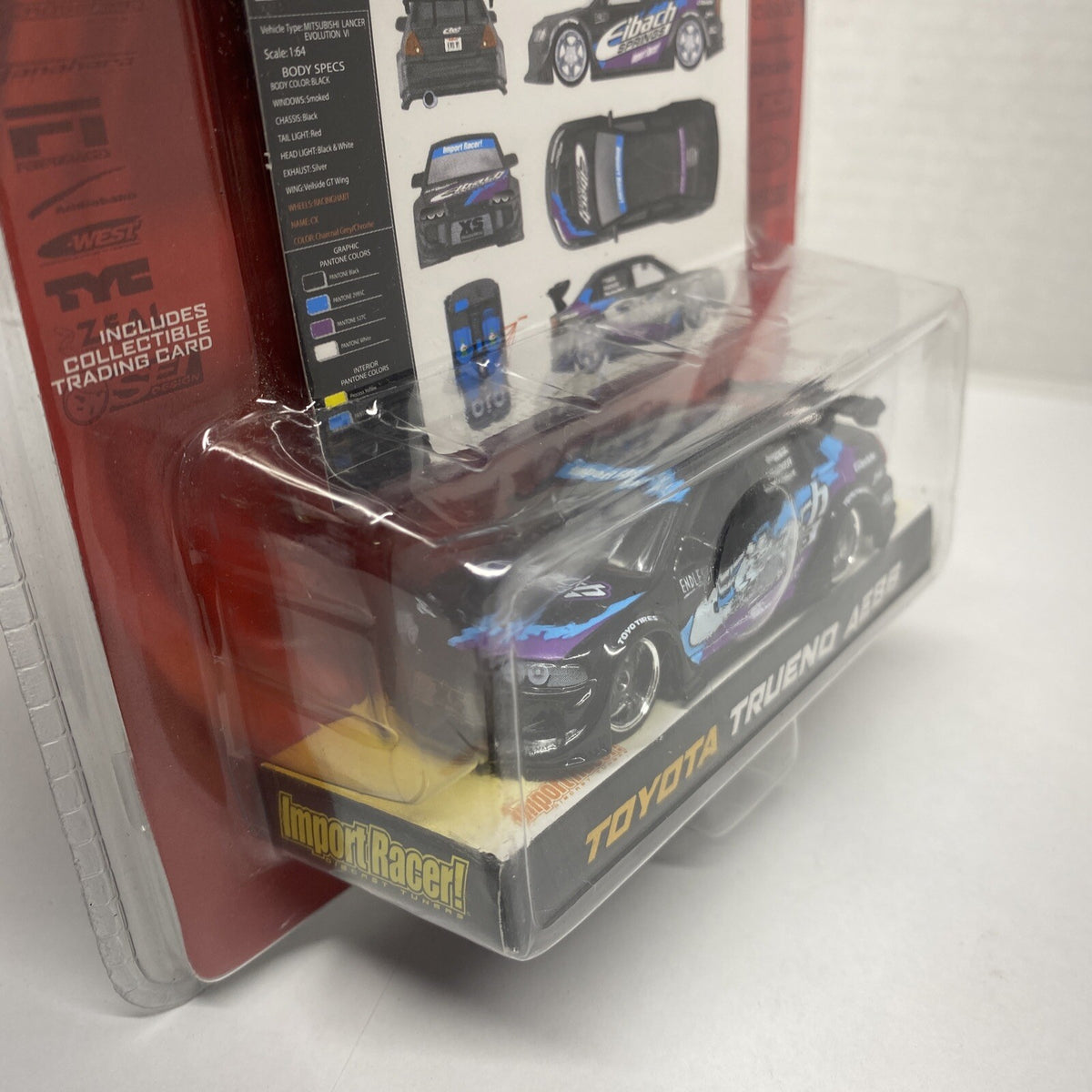 Jada Toys Import Racer #040 Mitsubishi Lancer Evolution VI Error Trueno AE86 Tag