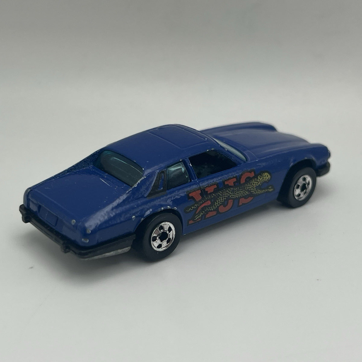 Vintage 1977 Hot Wheels Mattel Jaguar XJS Blue Die Cast Euro Car