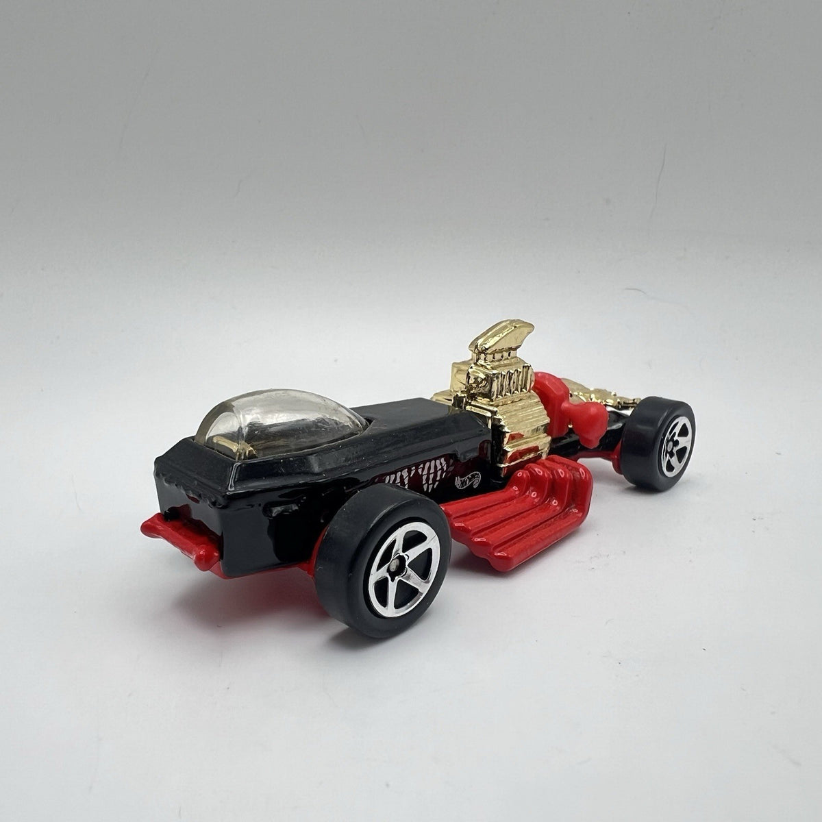 Vintage Hot Wheels Grave Rave Rigor Motor Skulls Bat Car Black Red 1994