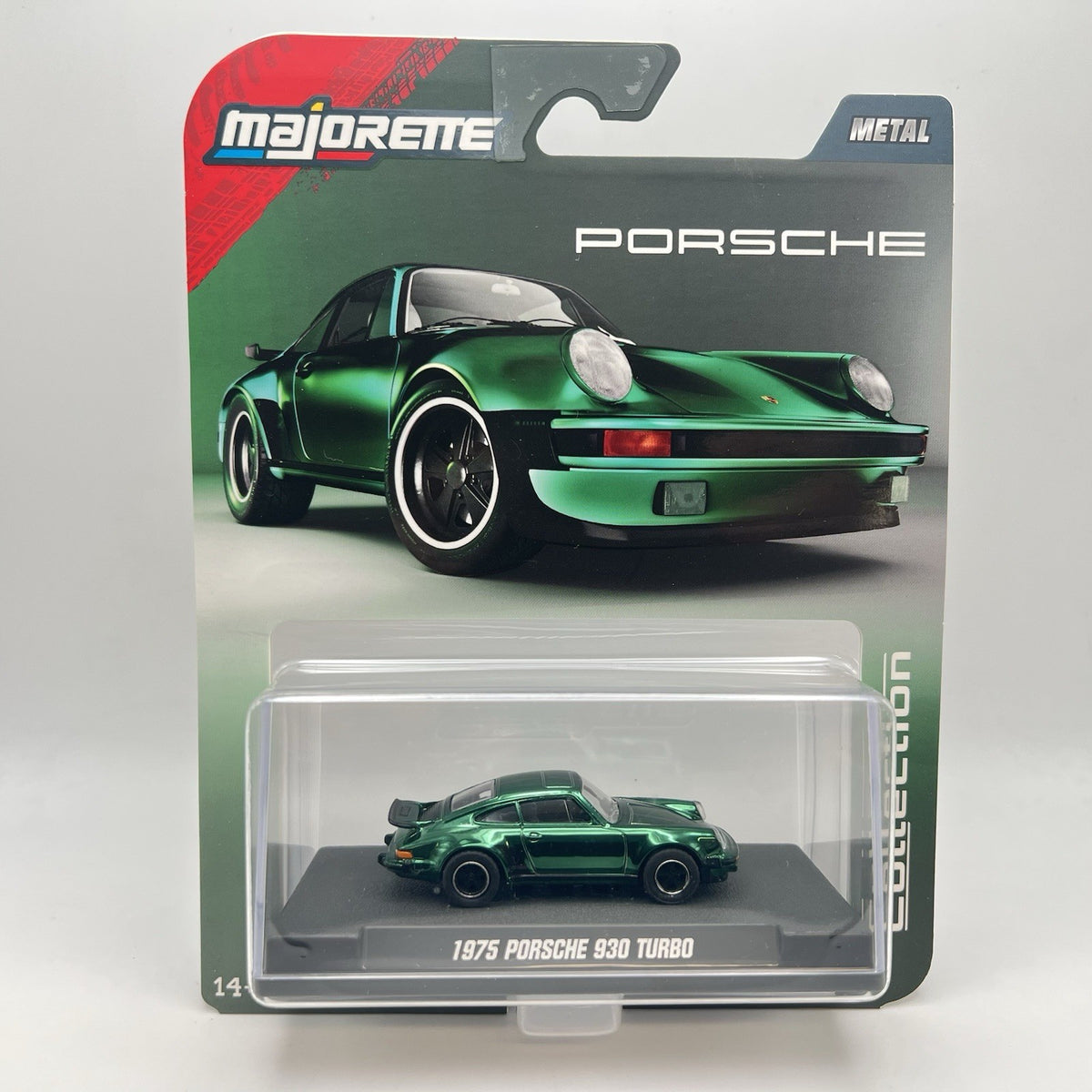 MAJORETTE - 1975 Porsche 930 Turbo Green Metallic 1:64 Diecast Collector Series