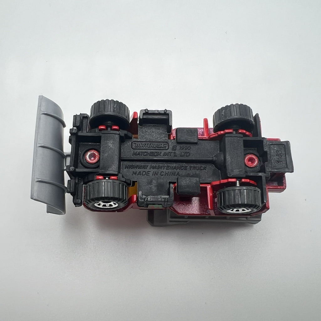 Matchbox 1990 Chevrolet Highway Maintenance Truck Aspen Snow Removal Toy