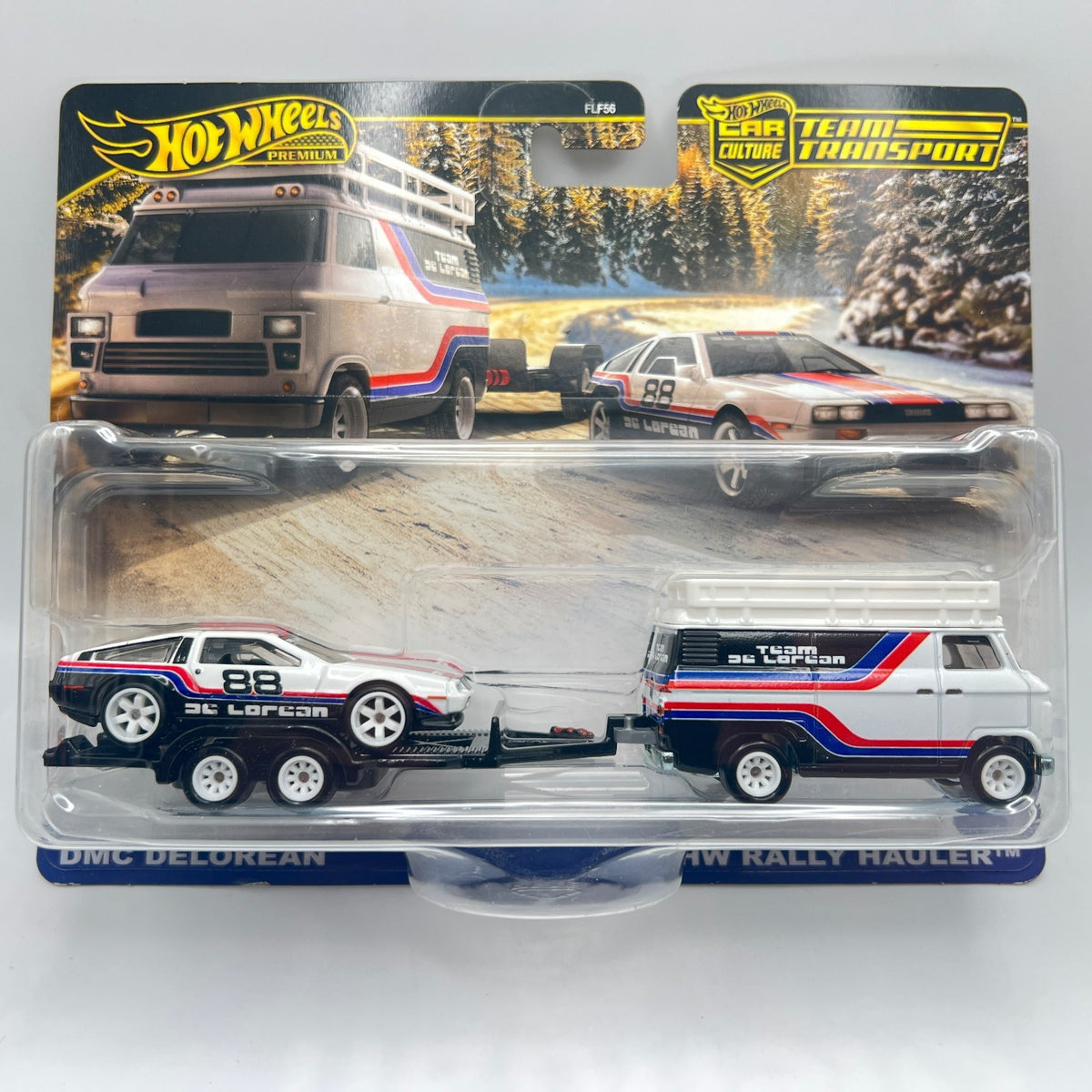 Hot Wheels Team Transport DMC DeLorean Rally Hauler Team DeLorean 88