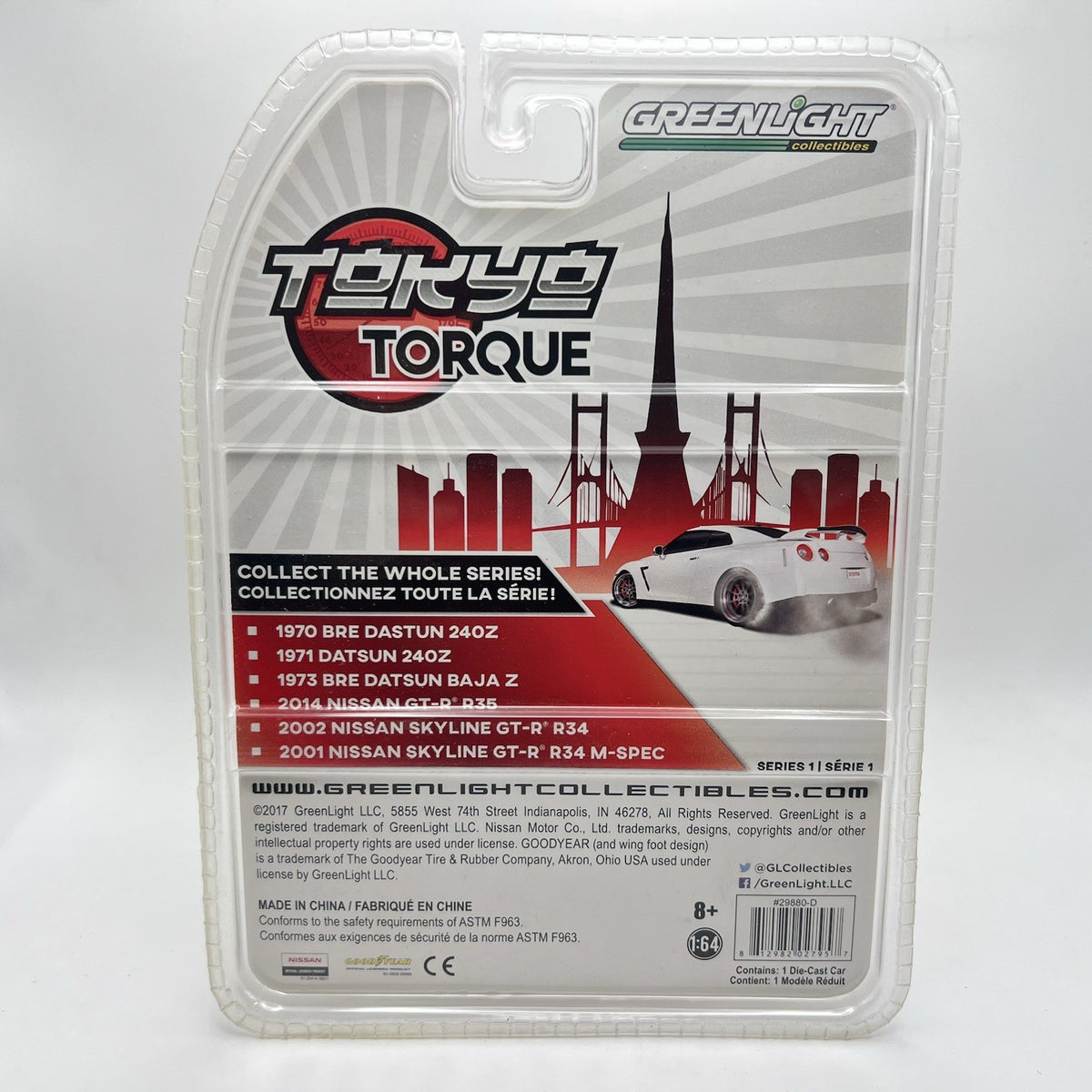 GREENLIGHT TOKYO TORQUE Series 1 2001 NISSAN SKYLINE GT-R R34 M-SPEC