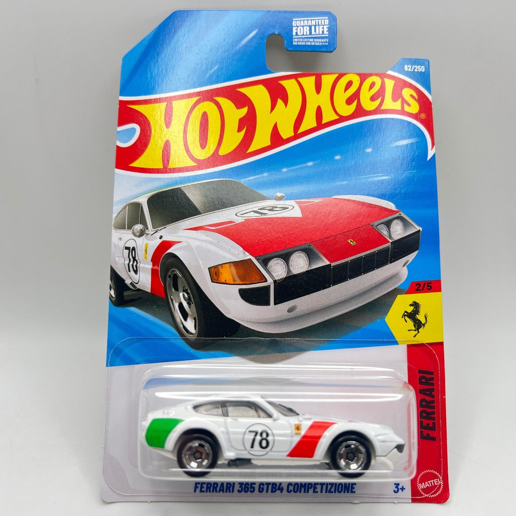 Hot Wheels Ferrari 365 GTB4 Competizione White #78 82/250 Ferrari 2/5